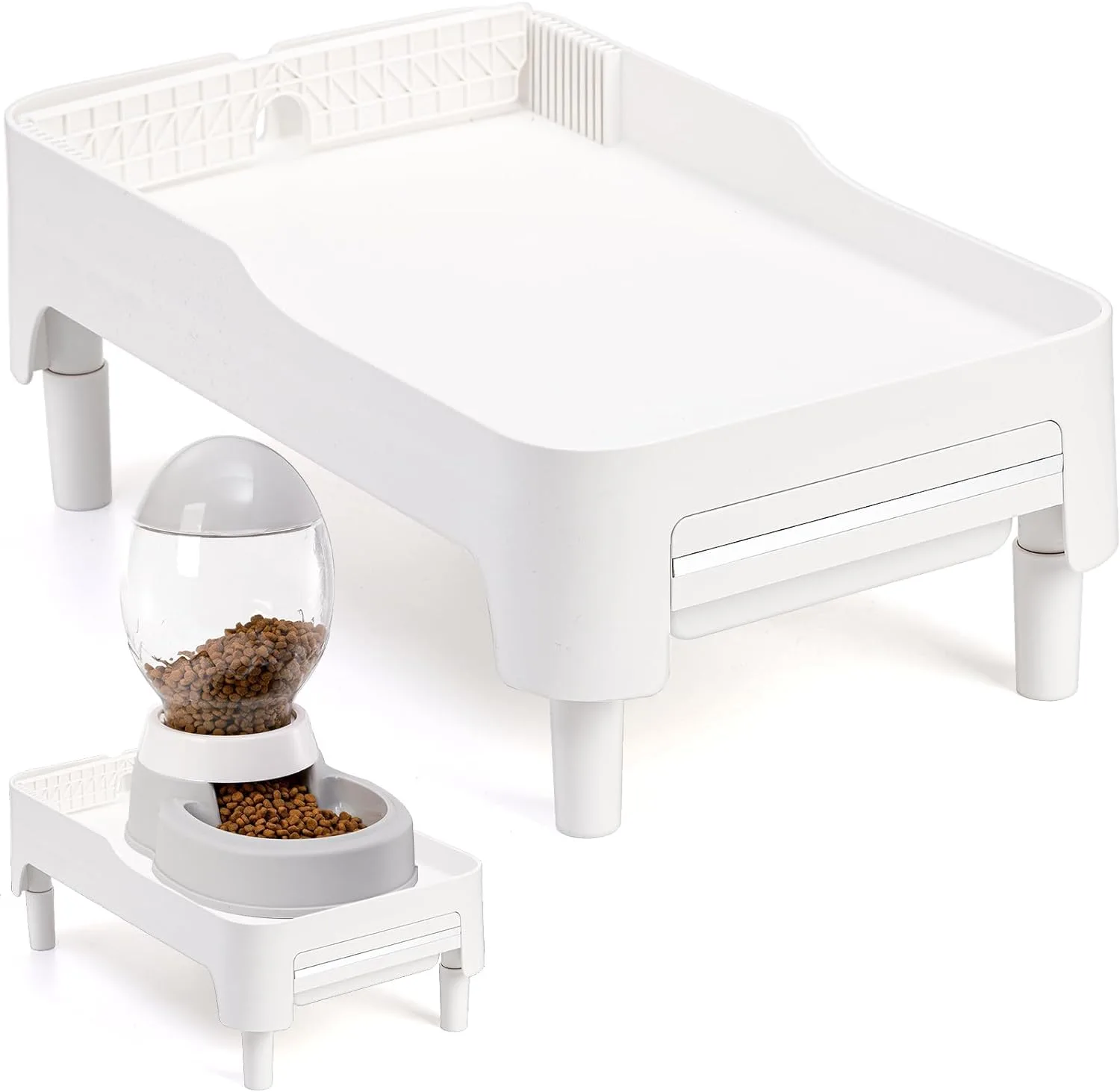 Foreyy Raised Pet Feeder Stand image 2