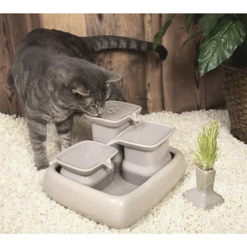 Miaustore Ceramic Cat Water Fountain image 2