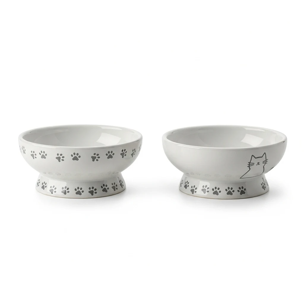 Trixie ceramic cat bowl set image 3